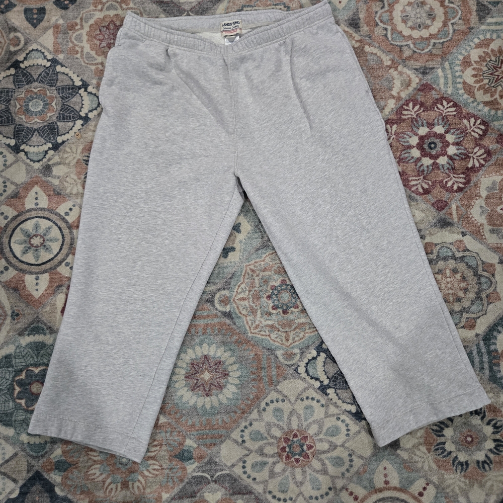 Lands' End Men's Light Gray Serious Sweatpants Size 40-42
